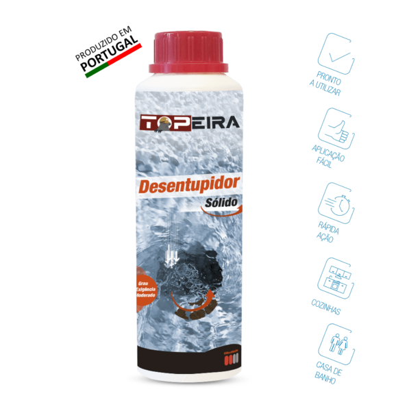 Desentupidor sólido topeira – Topeira (Frasco 350g)