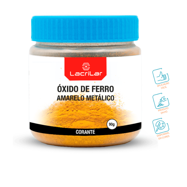 Óxido de Ferro Amarelo Metálico - Lacrilar