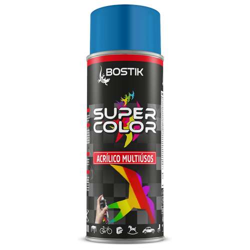 Spray acrílico super color azul céu - Bostik (Lata 400ml)