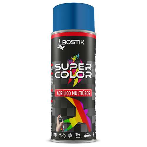Spray acrílico super color azul genciana - Bostik (Lata 400ml)