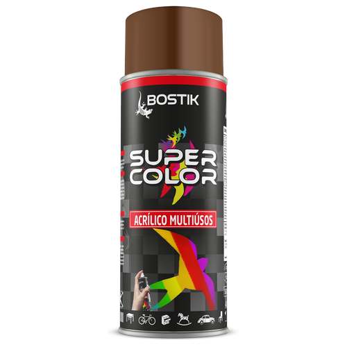 Spray acrílico super color castanho noz - Bostik (Lata 400ml)