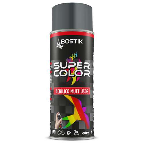 Spray acrílico super color cinza basalto - Bostik (Lata 400ml)