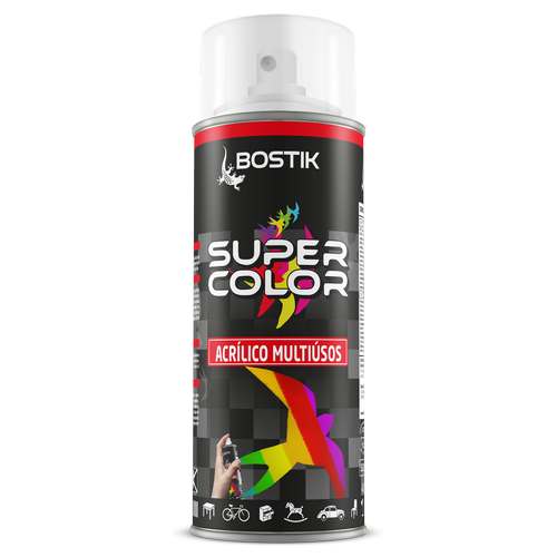 Spray acrílico super color transparente brilhante - Bostik (Lata 400ml)