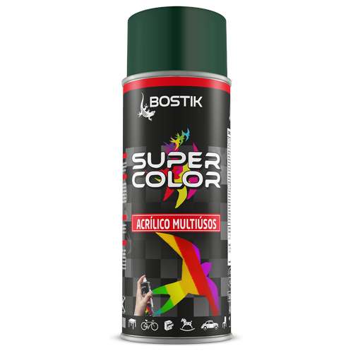 Spray acrílico super color verde garrafa - Bostik (Lata 400ml)