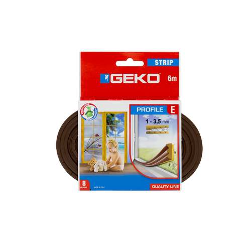 Fita de calafetar castanha - Geko (Fita 3,5mm x 6m)