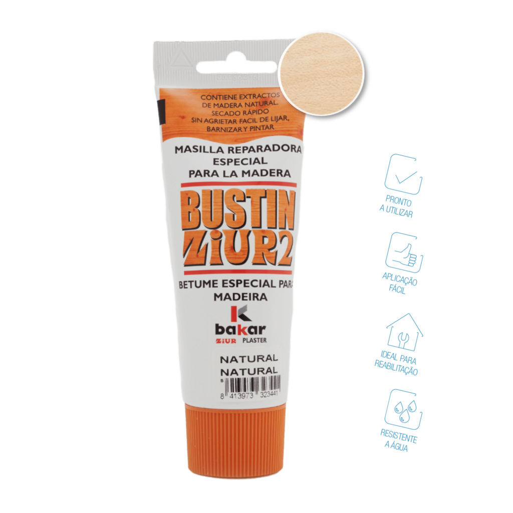 Betume para madeiras Bustin faia - Bakar (Bisnaga 120ml)