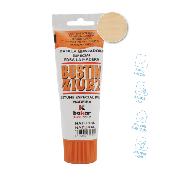Betume para madeiras Bustin natural – Bakar (Bisnaga 120ml)