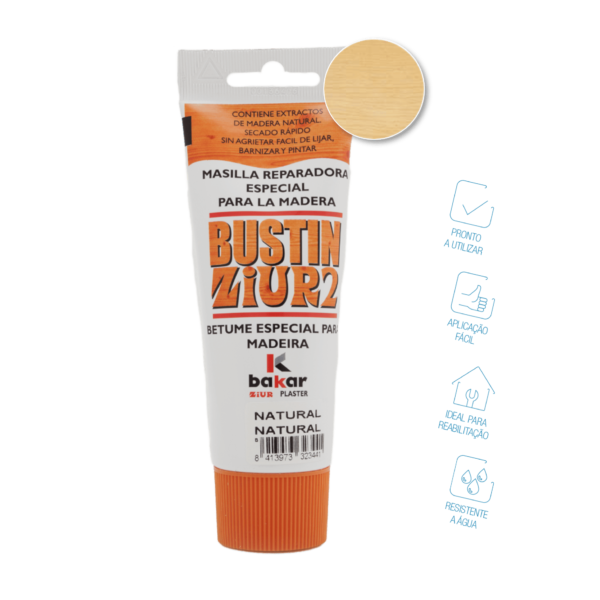 Betume para madeiras Bustin pinho – Bakar (Bisnaga 120ml)