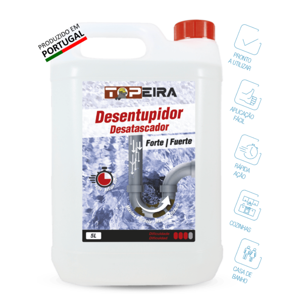 Desentupidor forte topeira - Topeira (Jerrican 5L)