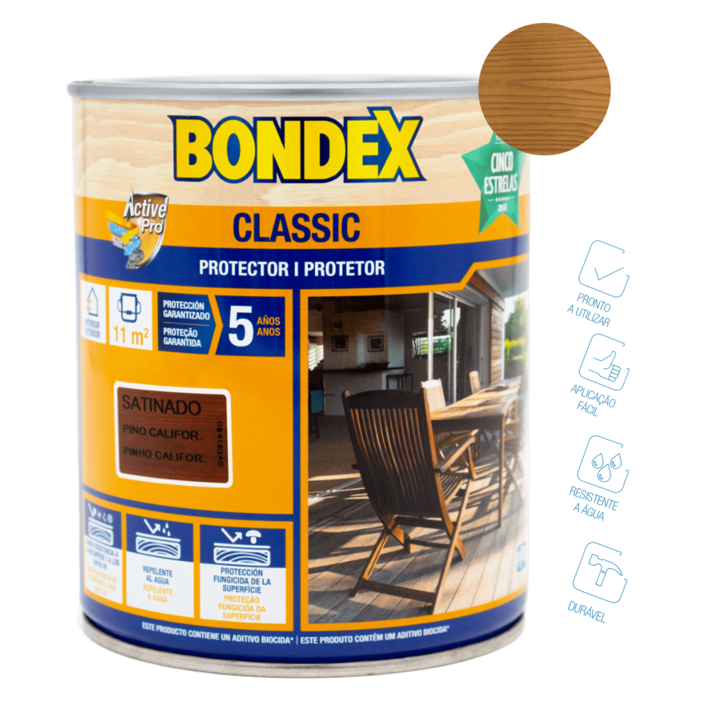 Protetor classic carvalho acetinado – Bondex (Lata 750ml)