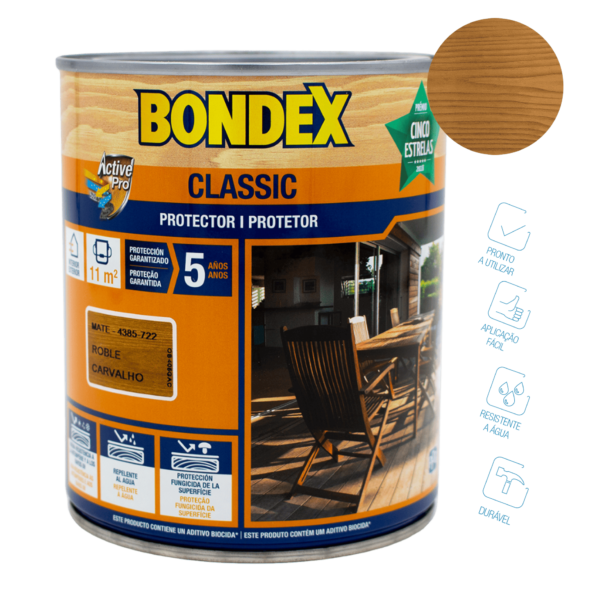 Protetor classic carvalho mate – Bondex (Lata 750ml)