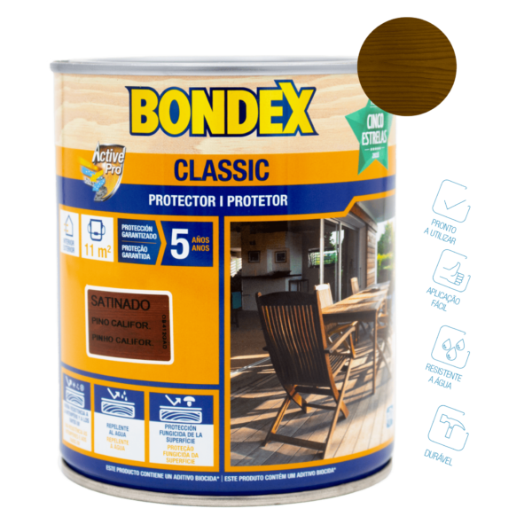 Protetor classic castanho acetinado – Bondex (Lata 750ml)