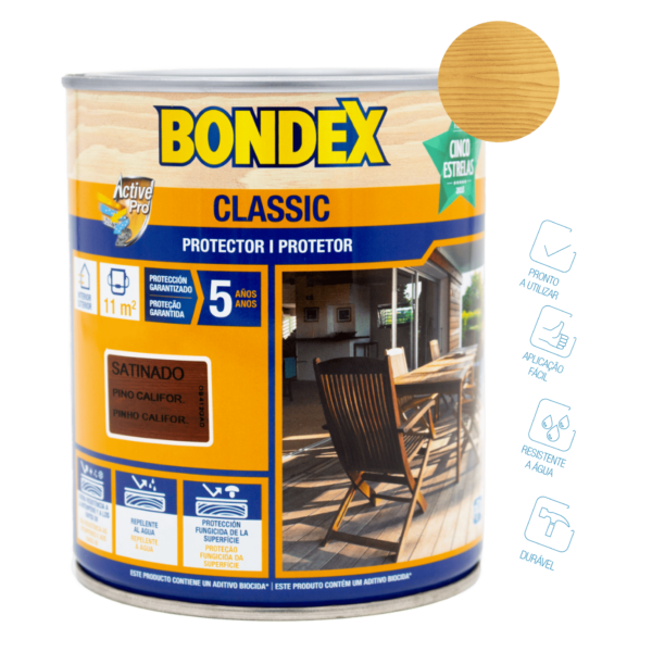 Protetor classic incolor acetinado – Bondex (Lata 750ml)