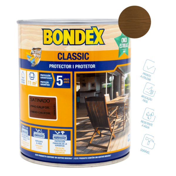 Protetor classic nogueira acetinado – Bondex (Lata 750ml)