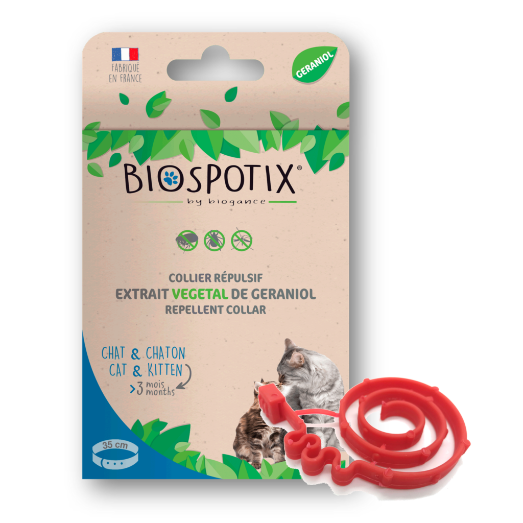 Coleira antiparasitas para gato Biospotix 35 cm