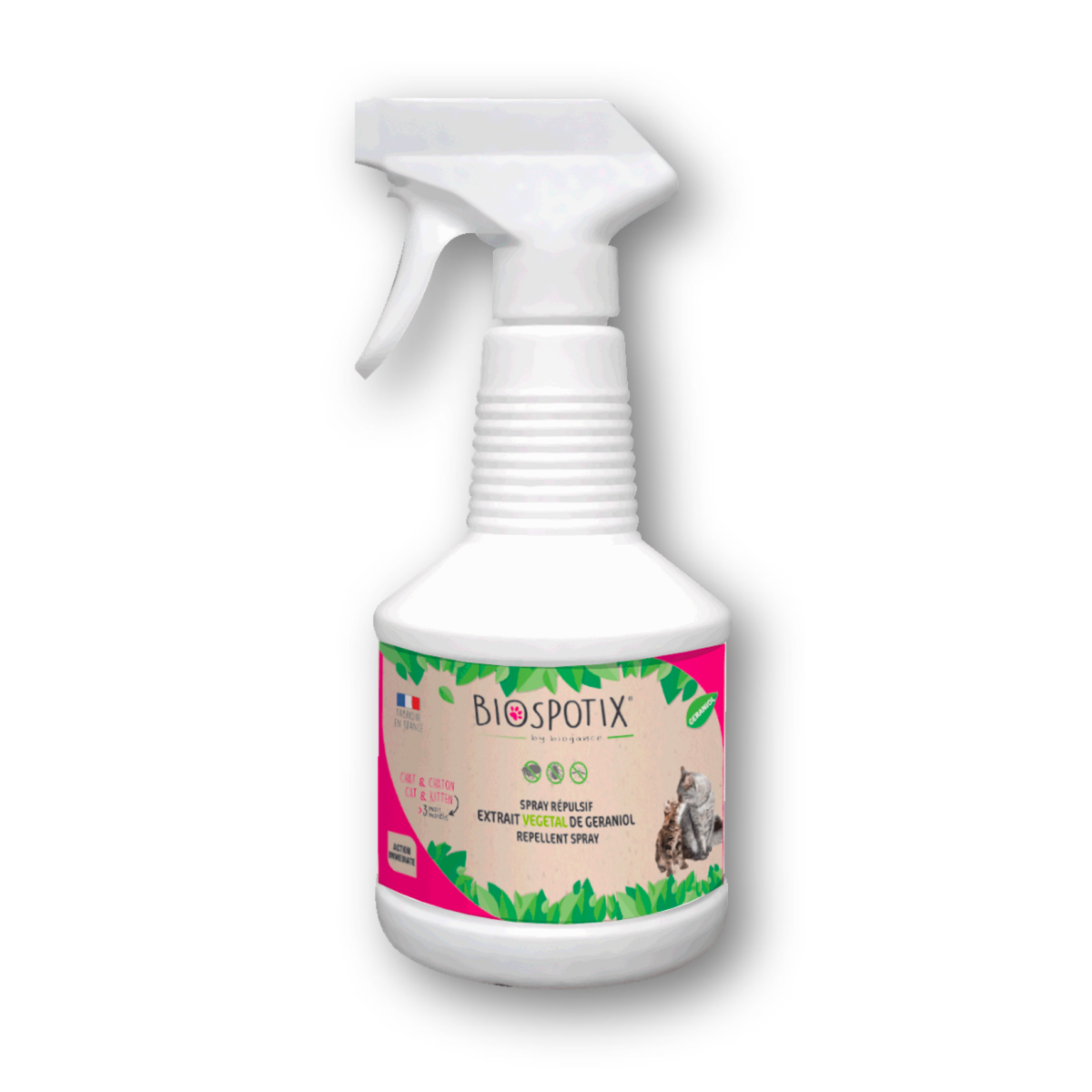 Spray antiparasitas para gato Biospotix 500 ml