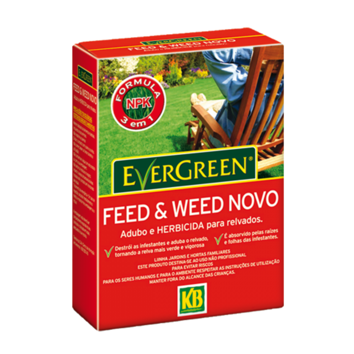 Adubo herbicida feed & weed para relvados - KB (Saco 2Kg)