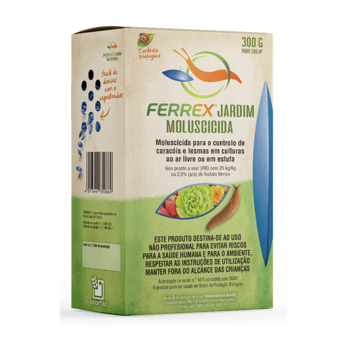 Ferrex jardim moluscicida - Jovagro (Embalagem 300g)
