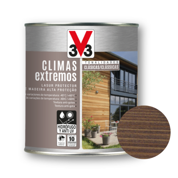 Protetor decorativo de madeira carvalho escuro – V33 (Lata 2,5l)