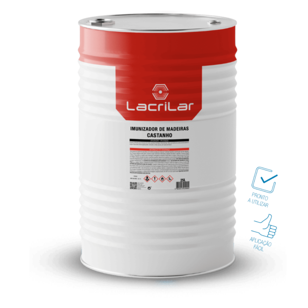 Imunizador de Madeiras Castanho - Lacrilar (Bidom 25L)