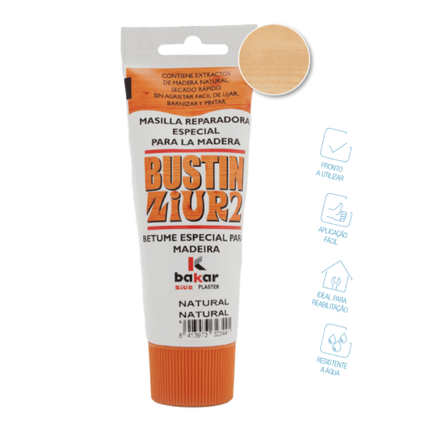 Betume para madeiras Bustin carvalho – Bakar (Bisnaga 120ml)