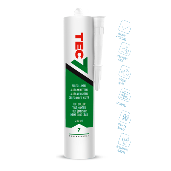 Silicone Tec7 Original Branco – Tec7 (Cartucho 310ml)