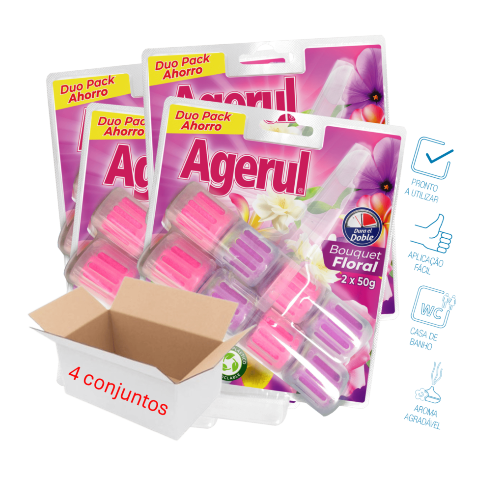 Bloco Sanitário Bouquet Floral – Agerul (2 blocos x 50g x 4un)