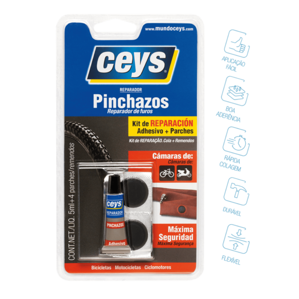 Kit Reparador de Furos Pneumáticos - CEYS