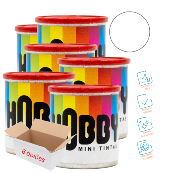 Mini tintas esmalte branco