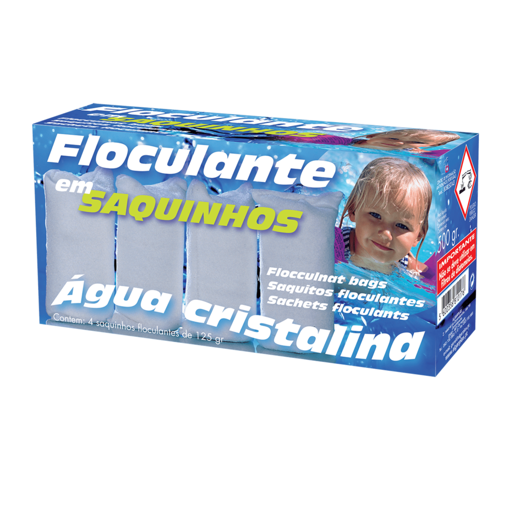 Floculante em saquinhos